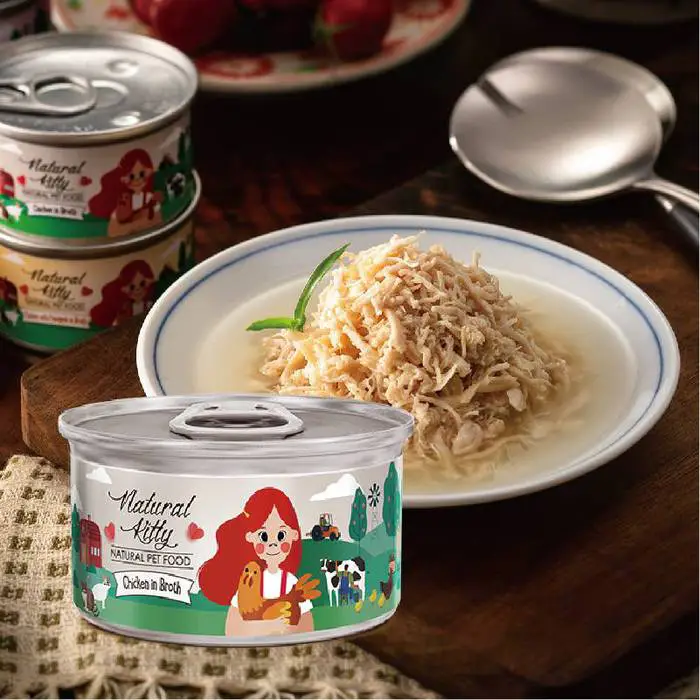 Natural Kitty  無膠天然雞肉雞湯貓罐頭80g 低磷(125mg/kcal)